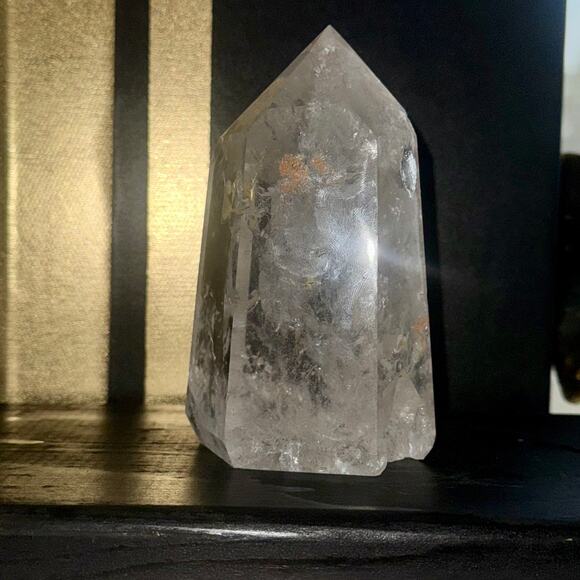 Premier Brazilian Clear Quartz Tower with Rainbows & Inclusions 781 g - Picture 3 of 7